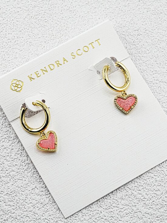 Kendra Scott Heart Crystal Spike Earrings - Picture 1 of 1